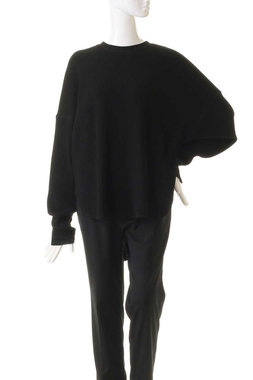 【サードマガジン/THIRD MAGAZINE】のワッフルロングスリーブ 人気、トレンドファッション・服の通販 founy(ファニー) 　ファッション　Fashion　レディースファッション　Fashion for Women　トップス・カットソー　Cut & Sew Tops　シャツ・ブラウス・オフィスカジュアル　Elegant Blouses & Button-Ups　ロングTシャツ・Tシャツ　Longline T-Shirts & Tees　カットソー・ベーシックTシャツ　Cut-and-Sewn Tops / Stretch Tees & Basics　シンプル　Simple, Minimal　スリット　Slit, Slit Detail　スリーブ　Sleeve, Long Sleeve / Short Sleeve　ファブリック　Fabric, Textile　ロング　Long, Long-Length　ワッフル　Waffle, Waffle Knit　再入荷　Restock / Back in Stock　other-2|ID: prp329100003143859 ipo3291000000035434951