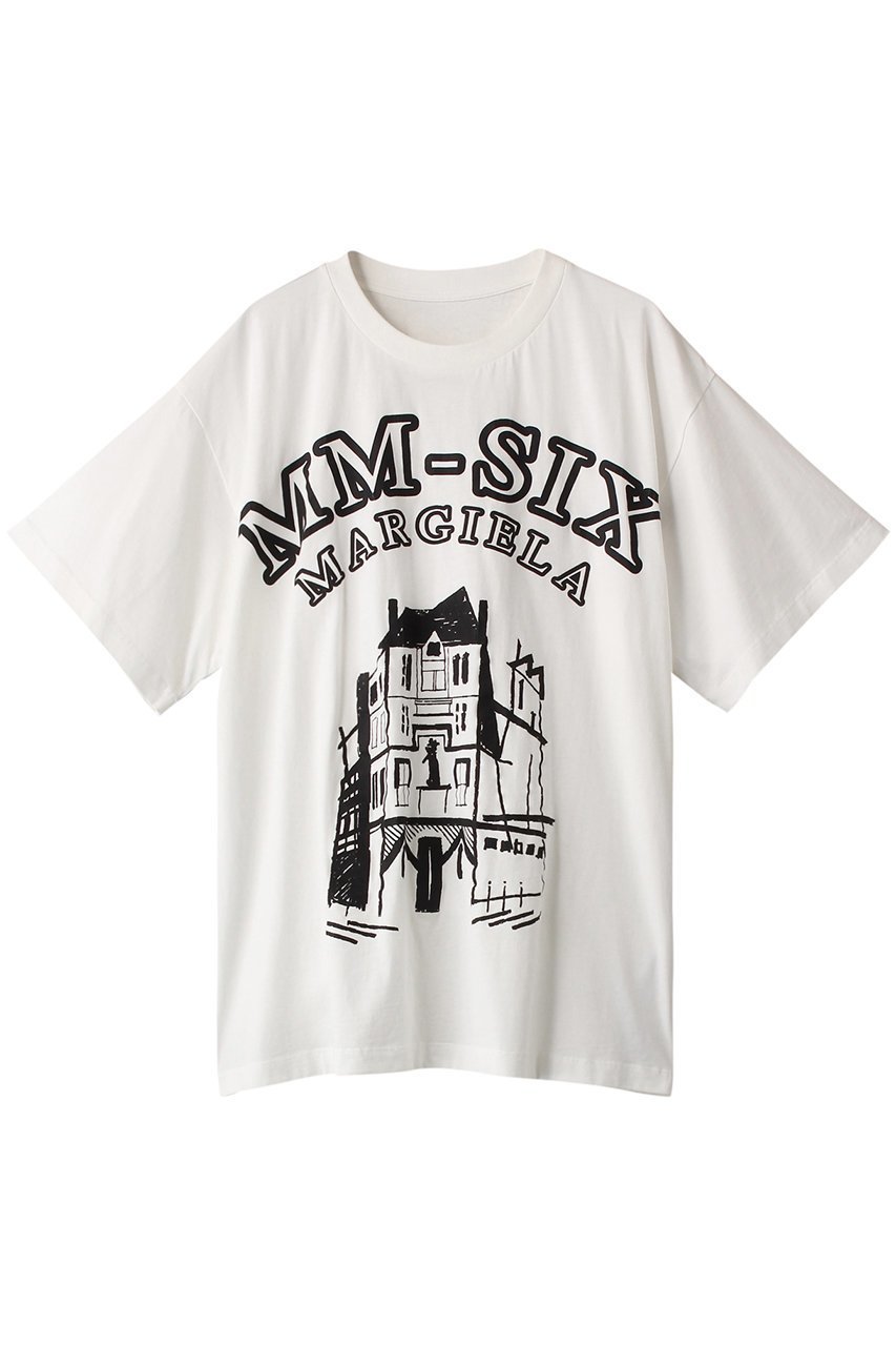 【エムエム6 メゾン マルタン マルジェラ/MM6 Maison Martin Margiela】の【UNISEX】ロゴTシャツ 人気、トレンドファッション・服の通販 founy(ファニー) 　ファッション　Fashion　レディースファッション　WOMEN　トップス・カットソー　Tops/Tshirt　シャツ/ブラウス　Shirts/Blouses　ロング / Tシャツ　T-Shirts　カットソー　Cut and Sewn　UNISEX　ショート　スリーブ　フロント　プリント　ボトム　 other-1|ID: prp329100003145719 ipo3291000000021295307