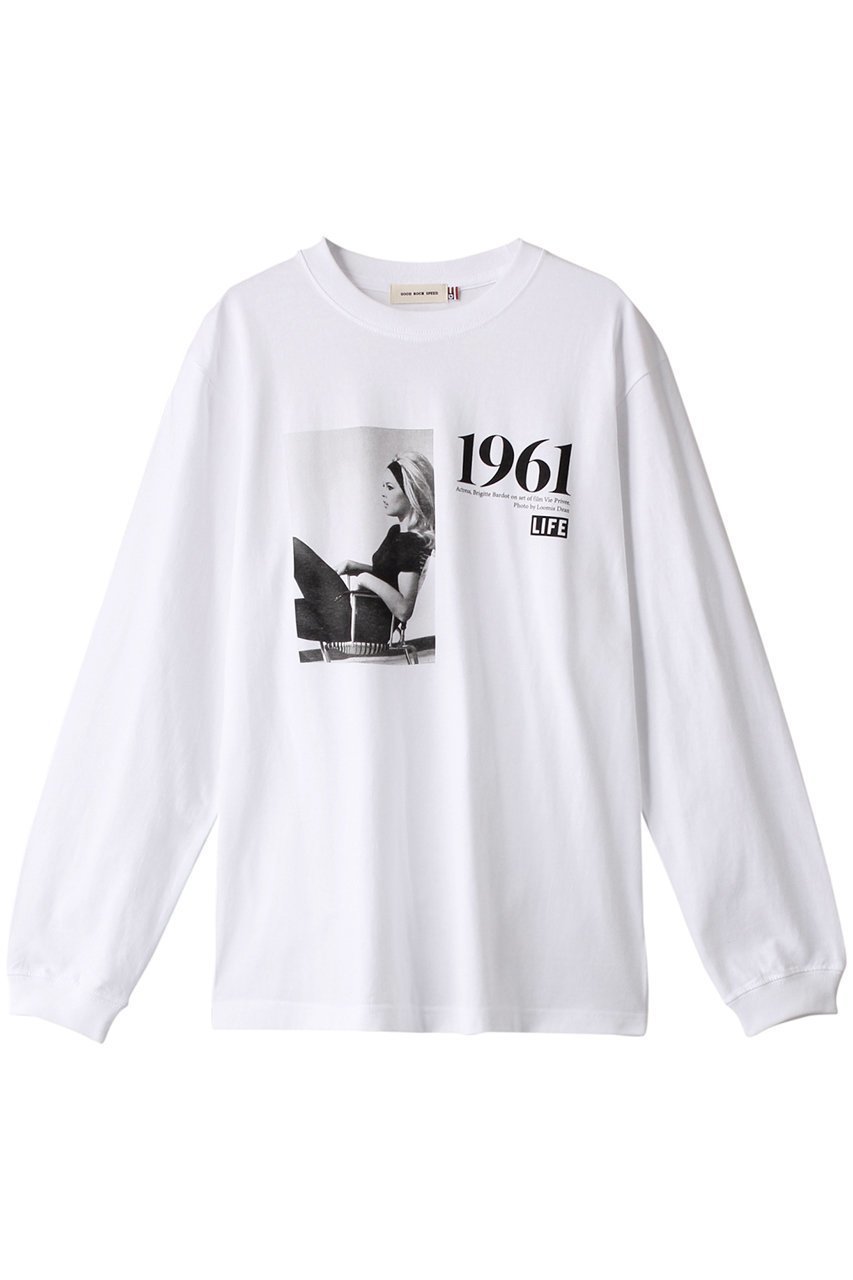 【エリオポール/heliopole】の【GOOD ROCK SPEED】LIFE PHOTE L/S Tシャツ BB 大人の最旬トレンドファッション＆コーディネート founy(ファウニー) 　ファッション　Fashion　レディースファッション　Fashion for Women　トップス・カットソー　Cut & Sew Tops　シャツ・ブラウス・オフィスカジュアル　Elegant Blouses & Button-Ups　ロングTシャツ・Tシャツ　Longline T-Shirts & Tees　カットソー・ベーシックTシャツ　Cut-and-Sewn Tops / Stretch Tees & Basics　おすすめ　Recommended / Our Picks　インナー　Innerwear　ジャケット　Jacket, Outerwear　スリーブ　Sleeve, Long Sleeve / Short Sleeve　プリント　Print, Printed Pattern　ロング　Long, Long-Length　 other-1|ID: prp329100003147882 ipo3291000000036973866