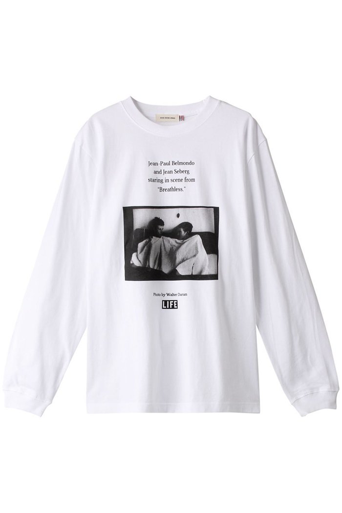 【エリオポール/heliopole】の【GOOD ROCK SPEED】LIFE PHOTE L/S Tシャツ BREATHLESS インテリア・キッズ・メンズ・レディースファッション・服の通販 founy(ファニー) https://founy.com/ ファッション Fashion レディースファッション Fashion for Women トップス・カットソー Cut & Sew Tops シャツ・ブラウス・オフィスカジュアル Elegant Blouses & Button-Ups ロングTシャツ・Tシャツ Longline T-Shirts & Tees カットソー・ベーシックTシャツ Cut-and-Sewn Tops / Stretch Tees & Basics スリーブ Sleeve, Long Sleeve / Short Sleeve プリント Print, Printed Pattern ロング Long, Long-Length |ID: prp329100003147883 ipo3291000000036122925
