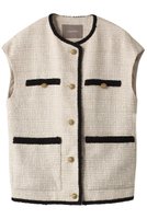 【エリオポール/heliopole】のブレードエッジブッチャーツイードベスト 人気、トレンドファッション・服の通販 founy(ファニー) ファッション Fashion レディースファッション Fashion for Women アウター Coat / Outerwear Collection レディースジャケット・軽アウター Jackets ジャケット Jacket, Outerwear ツイード Twill, Twill Weave ベスト Vest, Waistcoat |ID:prp329100003147885