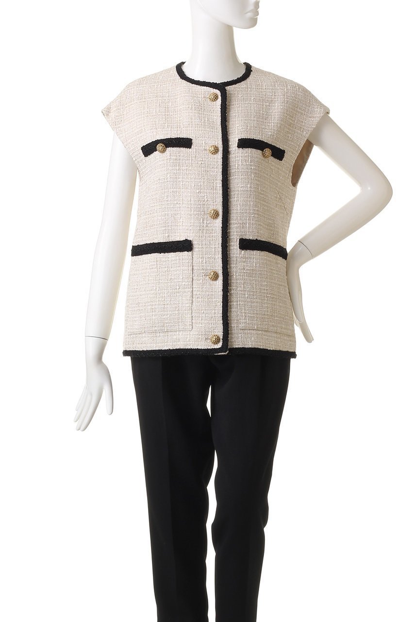 【エリオポール/heliopole】のブレードエッジブッチャーツイードベスト 人気、トレンドファッション・服の通販 founy(ファニー) 　ファッション　Fashion　レディースファッション　Fashion for Women　アウター　Coat / Outerwear Collection　レディースジャケット・軽アウター　Jackets　ジャケット　Jacket, Outerwear　ツイード　Twill, Twill Weave　ベスト　Vest, Waistcoat　other-2|ID: prp329100003147885 ipo3291000000035655350