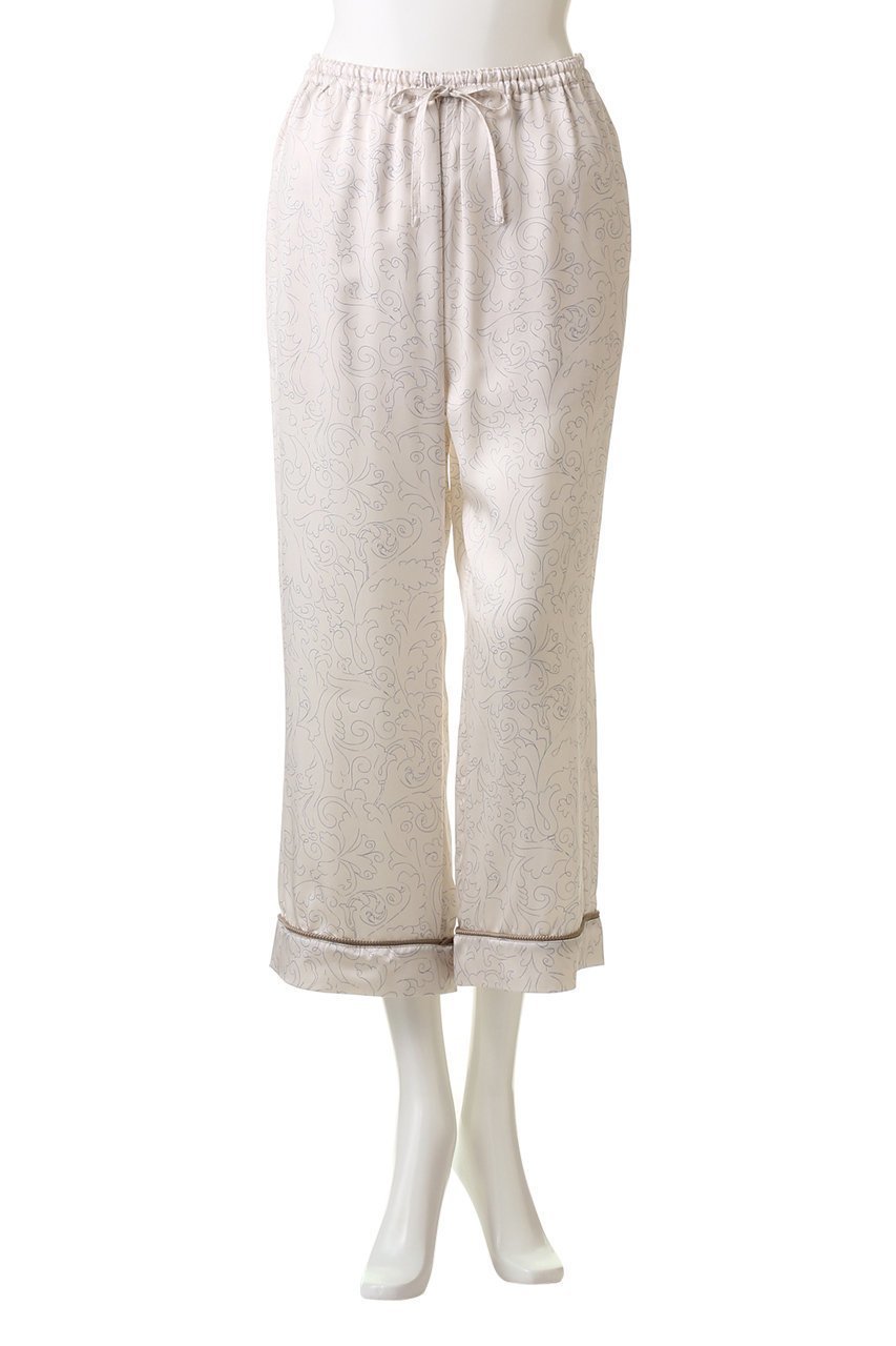 【フートーキョー/Foo Tokyo】の【ボトムス】インテリア ライク シルクパジャマ 人気、トレンドファッション・服の通販 founy(ファニー) 　ファッション　Fashion　レディースファッション　Fashion for Women　おすすめ　Recommended / Our Picks　なめらか　Smooth, Silky Texture　シルク　Silk, 100% Silk　セットアップ　Set-Up, Coordinated Outfit　トリミング　Trimming, Decorative Edge　パジャマ　Pajamas, Sleepwear　再入荷　Restock / Back in Stock　other-2|ID: prp329100003147930 ipo3291000000035022892