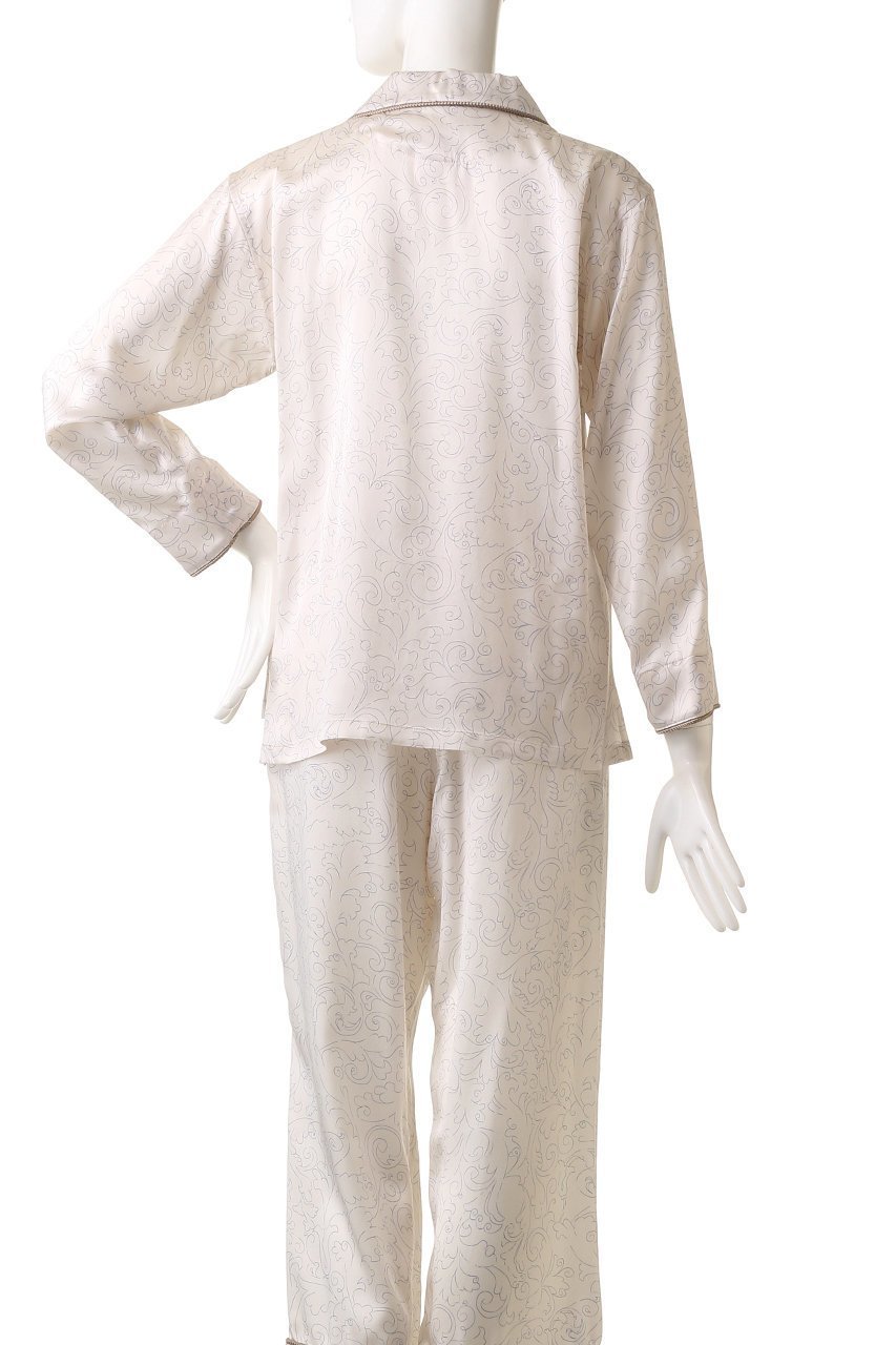 【フートーキョー/Foo Tokyo】の【トップス】インテリア ライク シルクパジャマ 人気、トレンドファッション・服の通販 founy(ファニー) 　ファッション　Fashion　レディースファッション　Fashion for Women　トップス・カットソー　Cut & Sew Tops　おすすめ　Recommended / Our Picks　なめらか　Smooth, Silky Texture　シルク　Silk, 100% Silk　セットアップ　Set-Up, Coordinated Outfit　トリミング　Trimming, Decorative Edge　パジャマ　Pajamas, Sleepwear　再入荷　Restock / Back in Stock　other-4|ID: prp329100003147931 ipo3291000000035022903