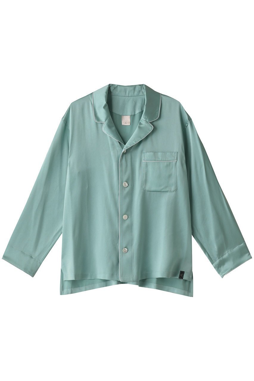 【フートーキョー/Foo Tokyo】の【UNISEX】【トップス】シルクパジャマ インテリア・キッズ・メンズ・レディースファッション・服の通販 founy(ファニー) 　ファッション　Fashion　レディースファッション　Fashion for Women　トップス・カットソー　Cut & Sew Tops　ユニセックス　Unisex, Genderless　おすすめ　Recommended / Our Picks　なめらか　Smooth, Silky Texture　シルク　Silk, 100% Silk　セットアップ　Set-Up, Coordinated Outfit　パジャマ　Pajamas, Sleepwear　ミントグリーン|ID: prp329100003147933 ipo3291000000032841349