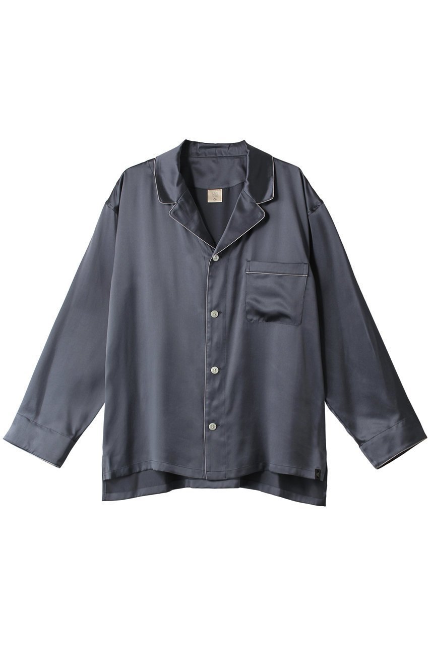 【フートーキョー/Foo Tokyo】の【UNISEX】【トップス】シルクパジャマ インテリア・キッズ・メンズ・レディースファッション・服の通販 founy(ファニー) 　ファッション　Fashion　レディースファッション　Fashion for Women　トップス・カットソー　Cut & Sew Tops　ユニセックス　Unisex, Genderless　おすすめ　Recommended / Our Picks　なめらか　Smooth, Silky Texture　シルク　Silk, 100% Silk　セットアップ　Set-Up, Coordinated Outfit　パジャマ　Pajamas, Sleepwear　チャコールグレー|ID: prp329100003147933 ipo3291000000032841366