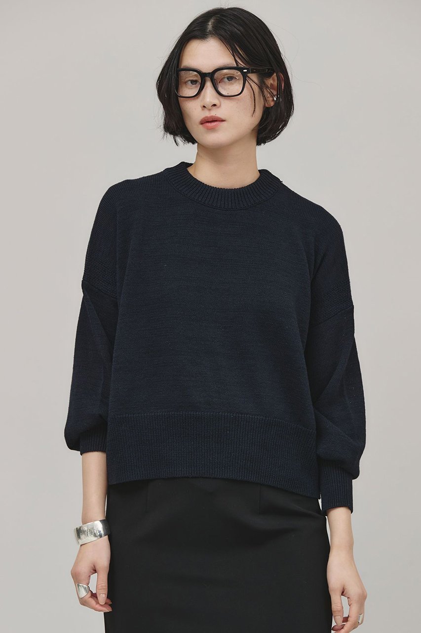 【カレンソロジー/Curensology】のリネンテープヤーンニットプルオーバー 人気、トレンドファッション・服の通販 founy(ファニー) 　ファッション　Fashion　レディースファッション　Fashion for Women　トップス・カットソー　Cut & Sew Tops　ニット　Knit Tops & Sweaters　カジュアルプルオーバー・ニットトップス　Pullovers & Knit Tops / Casual Pullovers　シンプル　Simple, Minimal　バランス　Balance, Style Balance　リネン　Linen, Linen Fabric　ルーズ　Loose, Oversized　夏　Summer　春　Spring　other-3|ID: prp329100003151999 ipo3291000000032940887