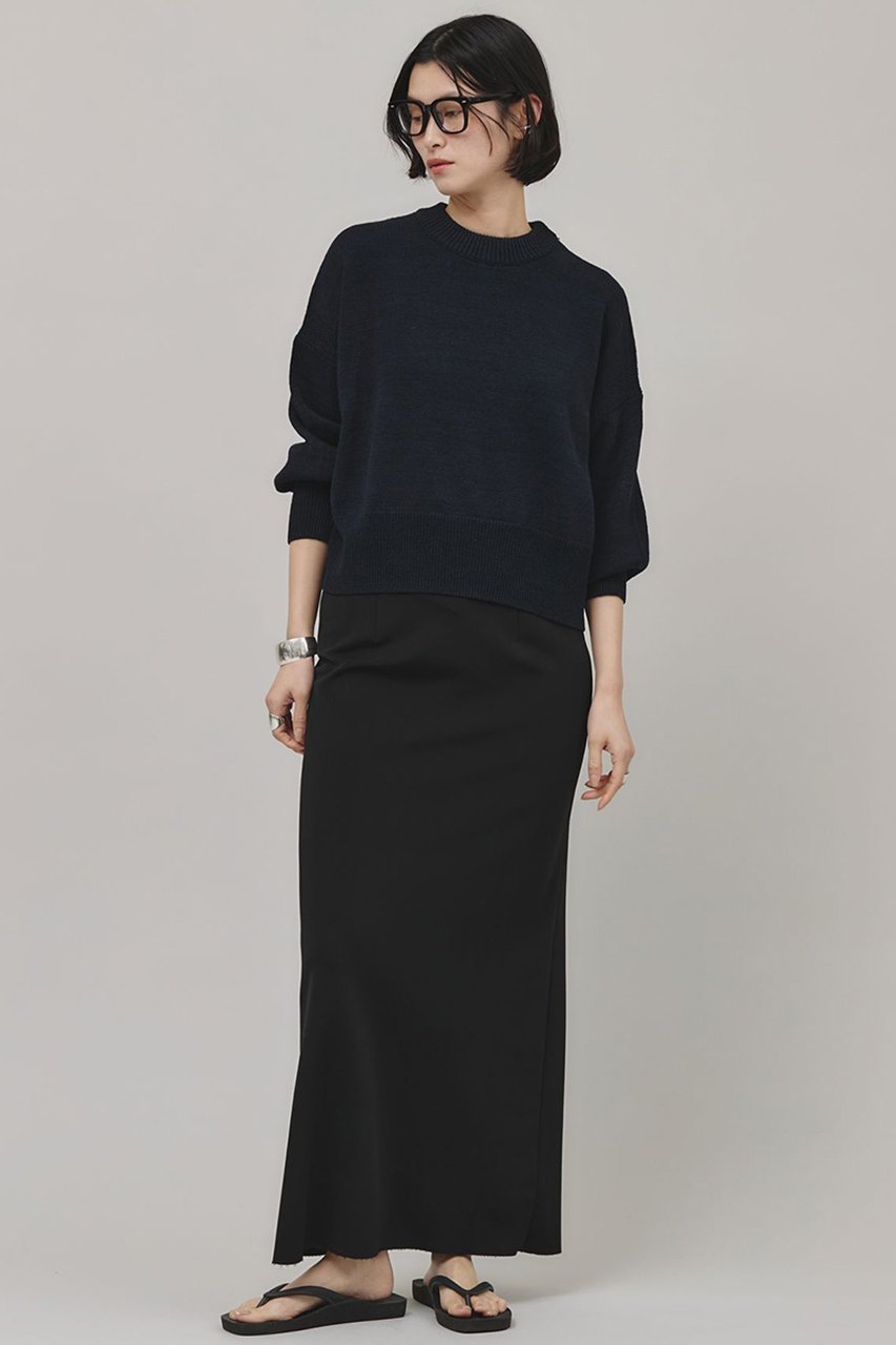 【カレンソロジー/Curensology】のリネンテープヤーンニットプルオーバー 人気、トレンドファッション・服の通販 founy(ファニー) 　ファッション　Fashion　レディースファッション　Fashion for Women　トップス・カットソー　Cut & Sew Tops　ニット　Knit Tops & Sweaters　カジュアルプルオーバー・ニットトップス　Pullovers & Knit Tops / Casual Pullovers　シンプル　Simple, Minimal　バランス　Balance, Style Balance　リネン　Linen, Linen Fabric　ルーズ　Loose, Oversized　夏　Summer　春　Spring　other-6|ID: prp329100003151999 ipo3291000000032940915