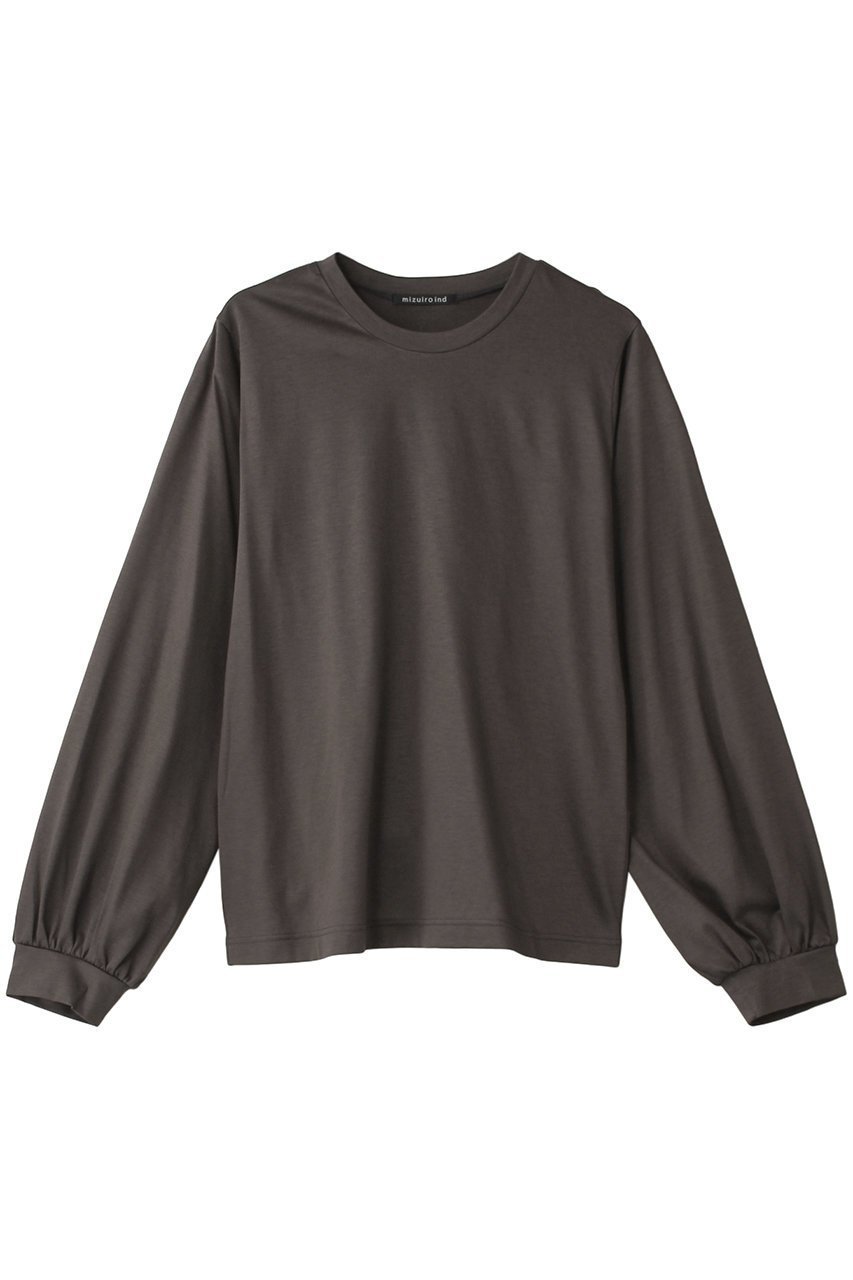 【ミズイロ インド/mizuiro ind】のcrew neck puff slv P/O プルオーバー インテリア・キッズ・メンズ・レディースファッション・服の通販 founy(ファニー) 　ファッション　Fashion　レディースファッション　WOMEN　トップス・カットソー　Tops/Tshirt　シャツ/ブラウス　Shirts/Blouses　ロング / Tシャツ　T-Shirts　プルオーバー　Pullover　カットソー　Cut and Sewn　インナー　Inner　シンプル　Simple　スリーブ　Sleeve　ロング　Long　エレガント 上品　Elegant　NEW・新作・新着・新入荷　New Arrivals　c.gray|ID: prp329100003157280 ipo3291000000029340153