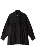 【ミズイロ インド/mizuiro ind】のpin tuck shirt tunic チュニック ブラック|ID:prp329100003157281