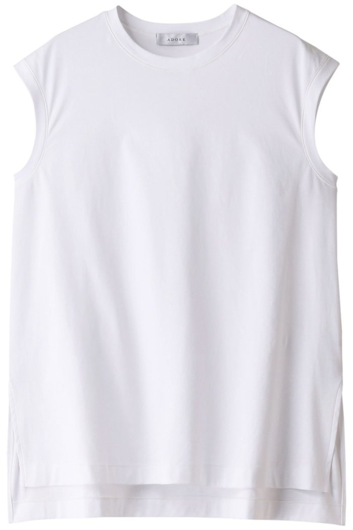 【アドーア/ADORE】のクリアハイゲージスリーブレスカットソー インテリア・キッズ・メンズ・レディースファッション・服の通販 founy(ファニー) https://founy.com/ ファッション Fashion レディースファッション Fashion for Women トップス・カットソー Cut & Sew Tops キャミソール&ノースリーブ Camisoles & Sleeveless Tops シャツ・ブラウス・オフィスカジュアル Elegant Blouses & Button-Ups ロングTシャツ・Tシャツ Longline T-Shirts & Tees カットソー・ベーシックTシャツ Cut-and-Sewn Tops / Stretch Tees & Basics キャミソール Camisole, Spaghetti Strap Top シンプル Simple, Minimal タンク Tank Top, Sleeveless Top |ID: prp329100003157303 ipo3291000000034336073