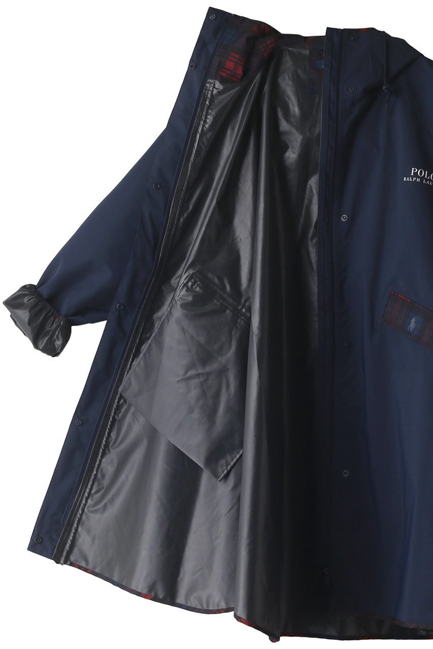 【ポロラルフローレン/POLO RALPH LAUREN】の透湿撥水無地×チェックレインポンチョ 人気、トレンドファッション・服の通販 founy(ファニー) 　ファッション　Fashion　レディースファッション　Fashion for Women　アウター　Coat / Outerwear Collection　コート・ロングコート・ピーコート　Long Coats, Peacoats & More　ポンチョ・ケープコート　Ponchos & Capes　アウトドア　Outdoor Clothing　コンパクト　Compact, Small Size　スタイリッシュ　Stylish, Fashionable　チェック　Check, Plaid, Tartan　旅行　Travel　other-6|ID: prp329100003157359 ipo3291000000032915426