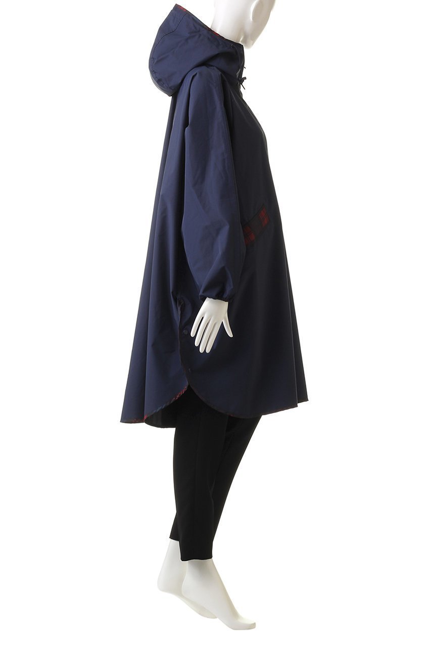 【ポロラルフローレン/POLO RALPH LAUREN】の透湿撥水無地×チェックレインポンチョ 人気、トレンドファッション・服の通販 founy(ファニー) 　ファッション　Fashion　レディースファッション　Fashion for Women　アウター　Coat / Outerwear Collection　コート・ロングコート・ピーコート　Long Coats, Peacoats & More　ポンチョ・ケープコート　Ponchos & Capes　アウトドア　Outdoor Clothing　コンパクト　Compact, Small Size　スタイリッシュ　Stylish, Fashionable　チェック　Check, Plaid, Tartan　旅行　Travel　other-3|ID: prp329100003157359 ipo3291000000035824276