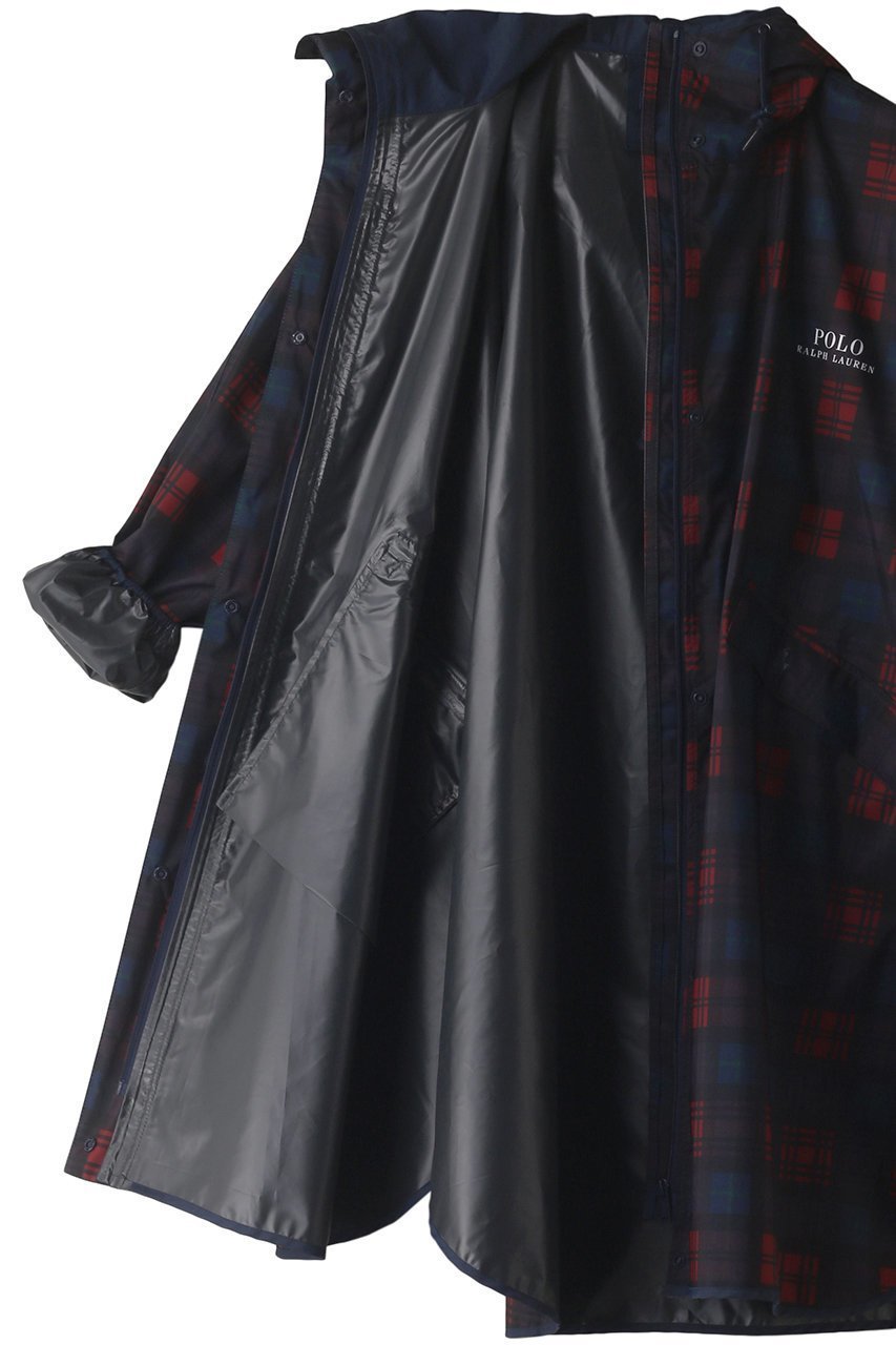 【ポロラルフローレン/POLO RALPH LAUREN】の透湿撥水チェック柄レインポンチョ 人気、トレンドファッション・服の通販 founy(ファニー) 　ファッション　Fashion　レディースファッション　Fashion for Women　アウター　Coat / Outerwear Collection　コート・ロングコート・ピーコート　Long Coats, Peacoats & More　ポンチョ・ケープコート　Ponchos & Capes　スタンド　Stand Collar, Upright Stand　チェック　Check, Plaid, Tartan　フラップ　Flap, Flap Pocket　ポケット　Pocket, Pocket Detail　巾着　Drawstring Bag, Kinchaku　other-6|ID: prp329100003157360 ipo3291000000032918964