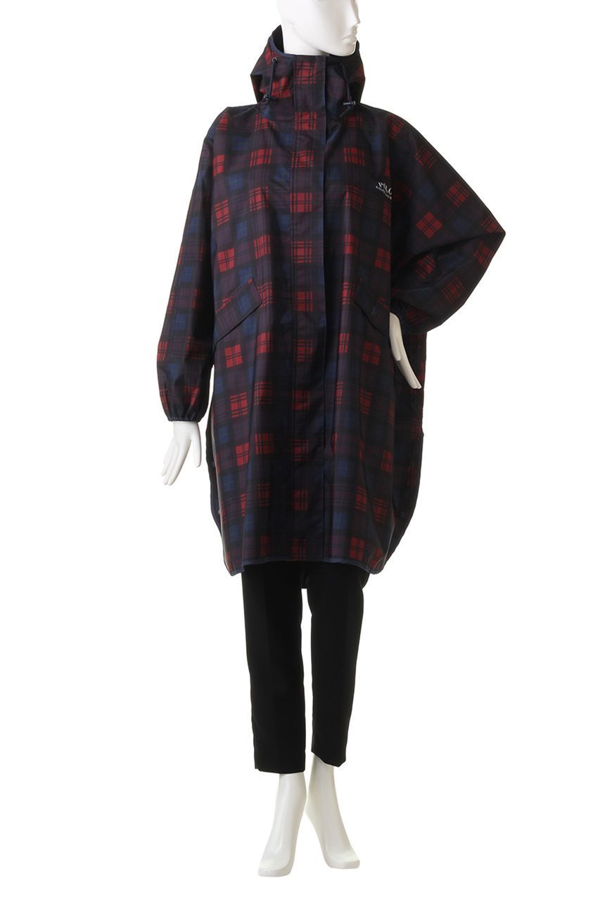 【ポロラルフローレン/POLO RALPH LAUREN】の透湿撥水チェック柄レインポンチョ 人気、トレンドファッション・服の通販 founy(ファニー) 　ファッション　Fashion　レディースファッション　Fashion for Women　アウター　Coat / Outerwear Collection　コート・ロングコート・ピーコート　Long Coats, Peacoats & More　ポンチョ・ケープコート　Ponchos & Capes　スタンド　Stand Collar, Upright Stand　チェック　Check, Plaid, Tartan　フラップ　Flap, Flap Pocket　ポケット　Pocket, Pocket Detail　巾着　Drawstring Bag, Kinchaku　other-2|ID: prp329100003157360 ipo3291000000036654240