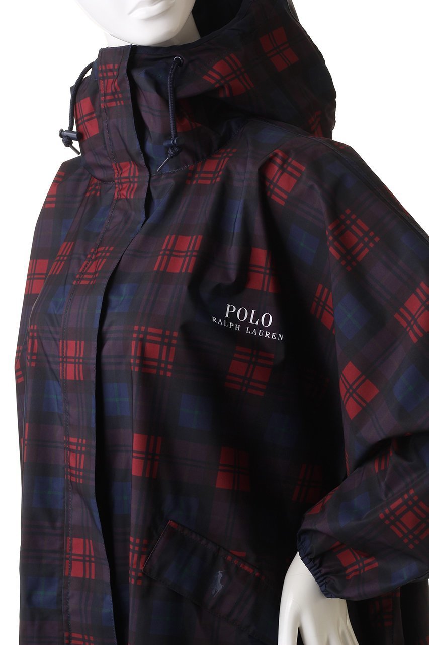 【ポロラルフローレン/POLO RALPH LAUREN】の透湿撥水チェック柄レインポンチョ 人気、トレンドファッション・服の通販 founy(ファニー) 　ファッション　Fashion　レディースファッション　Fashion for Women　アウター　Coat / Outerwear Collection　コート・ロングコート・ピーコート　Long Coats, Peacoats & More　ポンチョ・ケープコート　Ponchos & Capes　スタンド　Stand Collar, Upright Stand　チェック　Check, Plaid, Tartan　フラップ　Flap, Flap Pocket　ポケット　Pocket, Pocket Detail　巾着　Drawstring Bag, Kinchaku　other-5|ID: prp329100003157360 ipo3291000000036654243