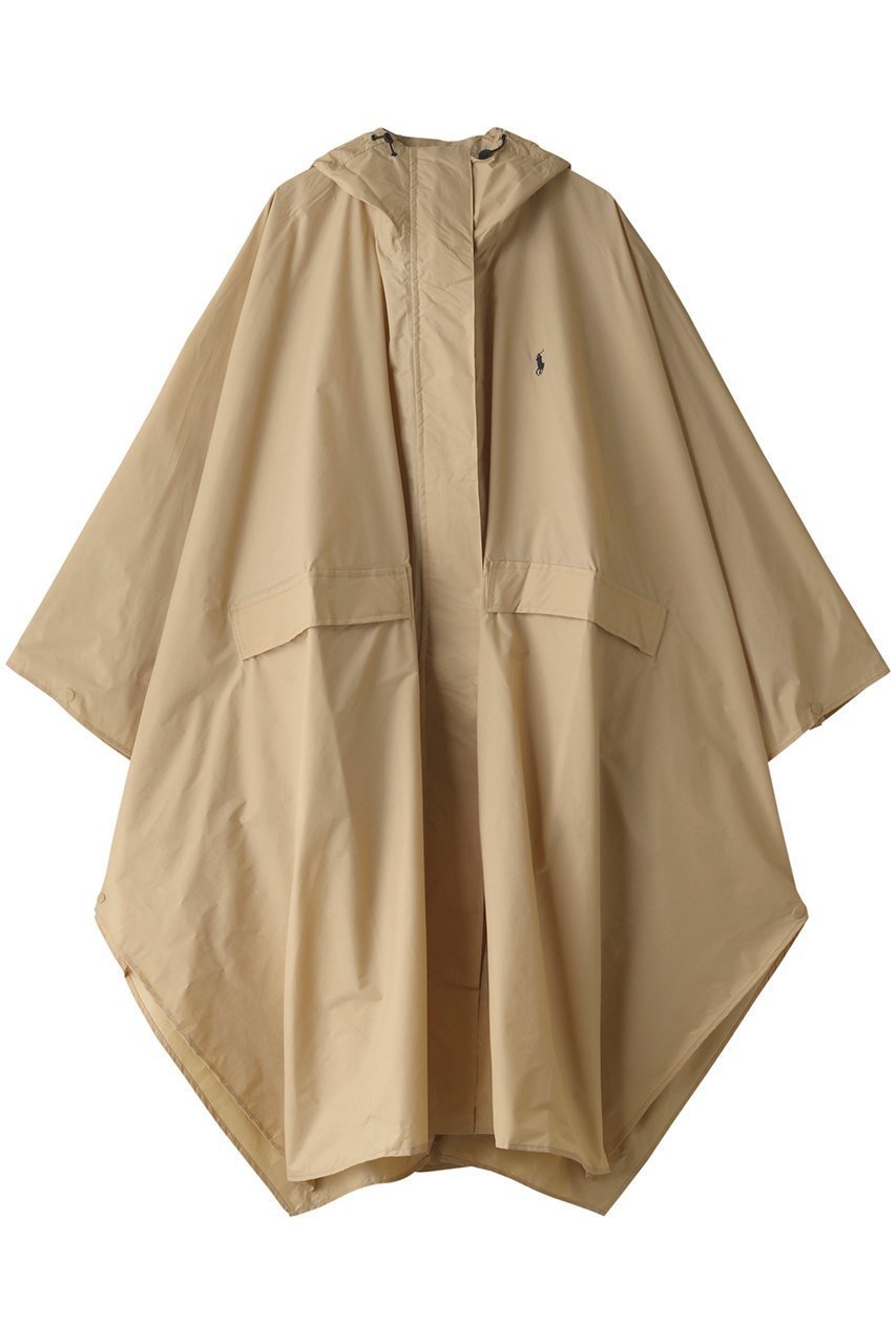 【ポロラルフローレン/POLO RALPH LAUREN】の無地ポケッタブルポンチョ インテリア・キッズ・メンズ・レディースファッション・服の通販 founy(ファニー) 　ファッション　Fashion　レディースファッション　Fashion for Women　アウター　Coat / Outerwear Collection　コート・ロングコート・ピーコート　Long Coats, Peacoats & More　ポンチョ・ケープコート　Ponchos & Capes　おすすめ　Recommended / Our Picks　コンパクト　Compact, Small Size　シンプル　Simple, Minimal　フラット　Flat, Flat Shoes　無地　Plain, Solid Color　ベージュ|ID: prp329100003157361 ipo3291000000032934467