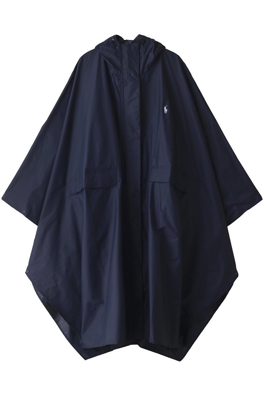 【ポロラルフローレン/POLO RALPH LAUREN】の無地ポケッタブルポンチョ インテリア・キッズ・メンズ・レディースファッション・服の通販 founy(ファニー) 　ファッション　Fashion　レディースファッション　Fashion for Women　アウター　Coat / Outerwear Collection　コート・ロングコート・ピーコート　Long Coats, Peacoats & More　ポンチョ・ケープコート　Ponchos & Capes　おすすめ　Recommended / Our Picks　コンパクト　Compact, Small Size　シンプル　Simple, Minimal　フラット　Flat, Flat Shoes　無地　Plain, Solid Color　ネイビー|ID: prp329100003157361 ipo3291000000032934483