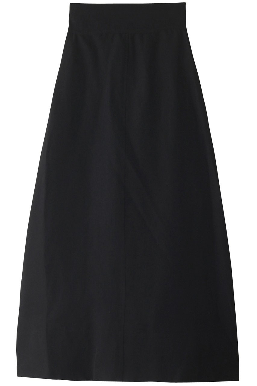 【カレンソロジー/Curensology】のCLウールリネンマキシスカート インテリア・キッズ・メンズ・レディースファッション・服の通販 founy(ファニー) 　ファッション　Fashion　レディースファッション　WOMEN　スカート　Skirt　ロングスカート　Long Skirt　おすすめ　Recommend　シアー　シャーリング　シンプル　セットアップ　ベスト　リネン　ロング　ブラック|ID: prp329100003163792 ipo3291000000021396228