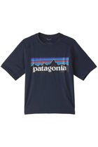 【パタゴニア/patagonia / KIDS】の【KIDS】キッズキャプリーンシルクウェイトTシャツ P-6 Logo: New Navy|ID:prp329100003165911