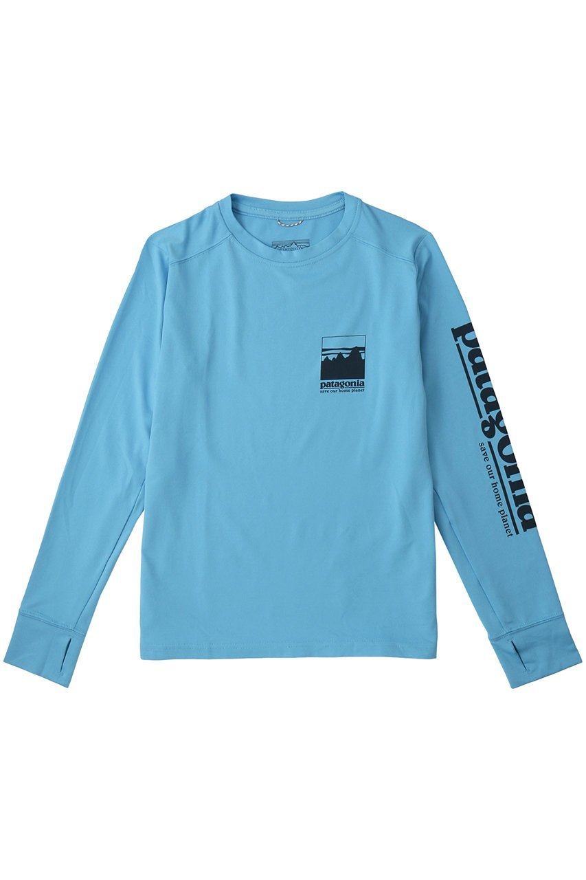 【パタゴニア/patagonia / KIDS】の【KIDS】ロングスリーブキャプリーンシルクウェイトTシャツ インテリア・キッズ・メンズ・レディースファッション・服の通販 founy(ファニー) 　ファッション　Fashion　キッズファッション　Fashion for Kids　トップス・カットソー　Cut & Sew Tops　パフォーマンス　Performance, Active Function　Blue|ID: prp329100003165913 ipo3291000000032843363