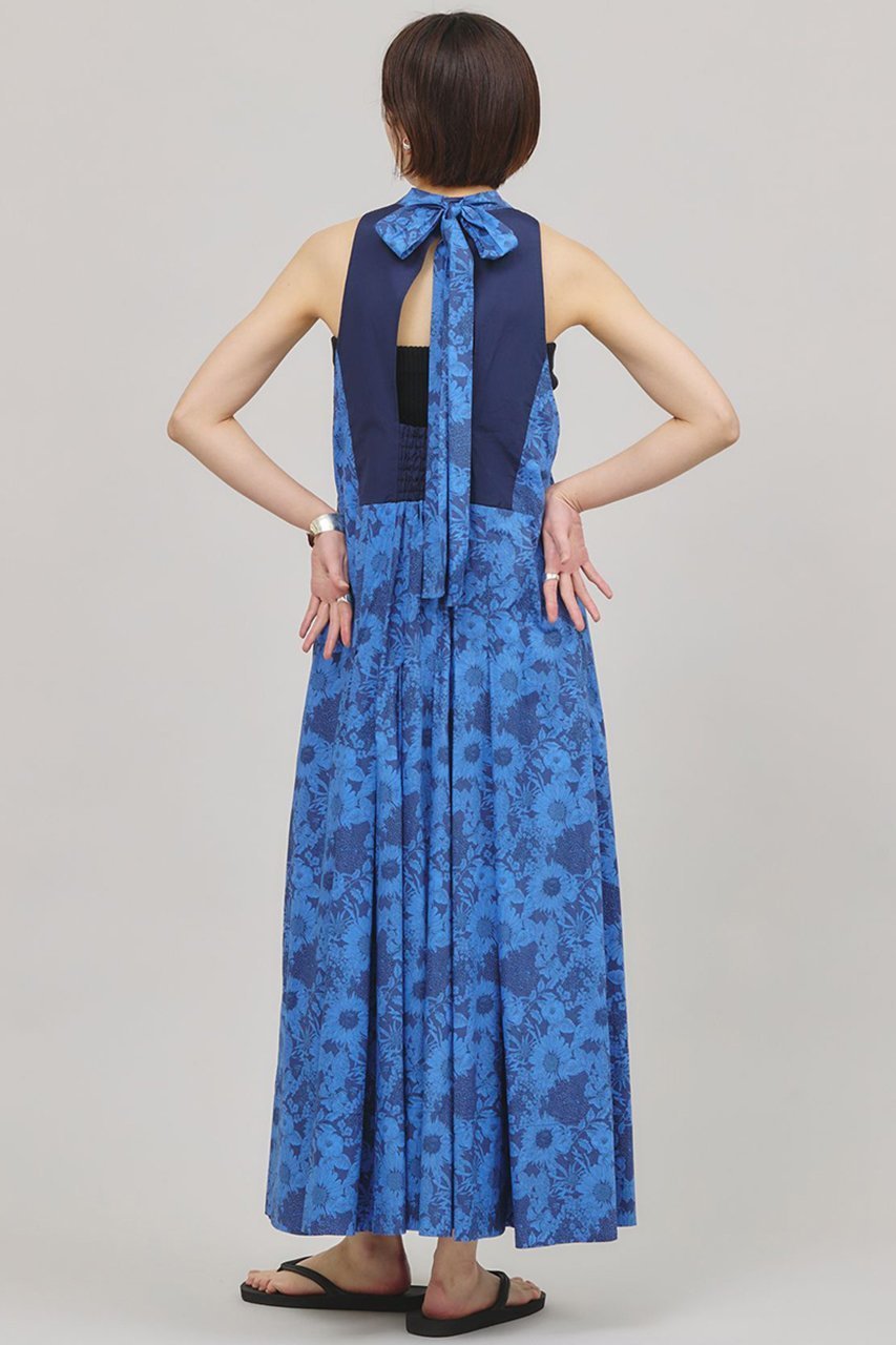 【カレンソロジー/Curensology】のリバティタックワンピース 人気、トレンドファッション・服の通販 founy(ファニー) 　ファッション　Fashion　レディースファッション　Ladies' Fashion Online　ワンピース　Dress　チュニック　Tunic　おすすめ　Recommend　サマー　Summer　タンク　Tank　チュニック　Tunic　ドレス　Dress　プリント　Print　リボン　Ribbon　ロング　Long　エレガント 上品　Elegant　再入荷　Restock/Back In Stock/Re Arrival　定番　Standard　日本製　Made In Japan　other-4|ID: prp329100003165927 ipo3291000000032614550