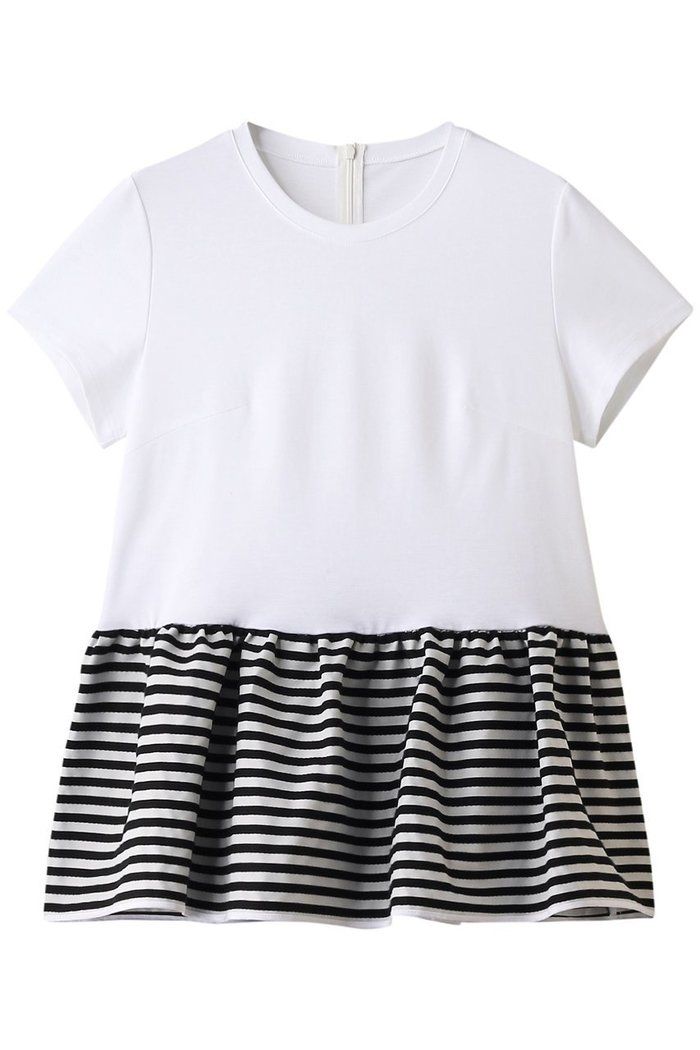 【ボーダーズ アット バルコニー/BORDERS at BALCONY】のペプラムTシャツ インテリア・キッズ・メンズ・レディースファッション・服の通販 founy(ファニー) https://founy.com/ ファッション Fashion レディースファッション WOMEN トップス・カットソー Tops/Tshirt シャツ/ブラウス Shirts/Blouses ロング / Tシャツ T-Shirts カットソー Cut and Sewn ショート Short シンプル Simple ジャージ Jersey スリーブ Sleeve フェミニン Feminine フリル Frills ペプラム Peplum ボーダー Border 定番 Standard |ID: prp329100003165974 ipo3291000000030558043