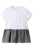 【ボーダーズ アット バルコニー/BORDERS at BALCONY】のペプラムTシャツ 大人の最旬トレンドファッション＆コーディネート founy(ファウニー) ファッション Fashion レディースファッション Fashion for Women トップス・カットソー Cut & Sew Tops シャツ・ブラウス・オフィスカジュアル Elegant Blouses & Button-Ups ロングTシャツ・Tシャツ Longline T-Shirts & Tees カットソー・ベーシックTシャツ Cut-and-Sewn Tops / Stretch Tees & Basics ショート Short, Short Length シンプル Simple, Minimal スリーブ Sleeve, Long Sleeve / Short Sleeve フェミニン Feminine, Girly フリル Frill, Ruffle ペプラム Peplum, Flared Hem ボーダー Border, Stripe 定番 Standard, Basic Item thumbnail ホワイト|ID: prp329100003165974 ipo3291000000036975760