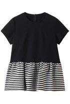 【ボーダーズ アット バルコニー/BORDERS at BALCONY】のペプラムTシャツ 大人の最旬トレンドファッション＆コーディネート founy(ファウニー) ファッション Fashion レディースファッション Fashion for Women トップス・カットソー Cut & Sew Tops シャツ・ブラウス・オフィスカジュアル Elegant Blouses & Button-Ups ロングTシャツ・Tシャツ Longline T-Shirts & Tees カットソー・ベーシックTシャツ Cut-and-Sewn Tops / Stretch Tees & Basics ショート Short, Short Length シンプル Simple, Minimal スリーブ Sleeve, Long Sleeve / Short Sleeve フェミニン Feminine, Girly フリル Frill, Ruffle ペプラム Peplum, Flared Hem ボーダー Border, Stripe 定番 Standard, Basic Item thumbnail ブラック|ID: prp329100003165974 ipo3291000000036975761