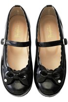 【ポプキンズ/POMPKINS / KIDS】の【KIDS】リボンストラップシューズ マットブラック 20 人気、トレンドファッション・服の通販 founy(ファニー) ファッション Fashion キッズファッション Fashion for Kids シューズ Shoes, Footwear ストラップシューズ Strap Shoes, Mary Janes ストーン Stone, Gem-Like ソックス Socks, Hosiery フォーマル Formal, Dressy フリル Frill, Ruffle ラグジュアリー Luxury, Elegant リボン Ribbon, Bow ワンポイント One Point, Statement Accent thumbnail エナメルブラック|ID: prp329100003169315 ipo3291000000036191455