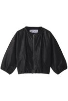 【シシ/sisii】のパンチングクロップドギャザージャケット 人気、トレンドファッション・服の通販 founy(ファニー) ファッション Fashion レディースファッション Fashion for Women アウター Coat / Outerwear Collection レディースジャケット・軽アウター Jackets カーディガン Cardigan, Knitwear シンプル Simple, Minimal ジャケット Jacket, Outerwear バルーン Balloon, Balloon Silhouette thumbnail ブラック|ID: prp329100003169326 ipo3291000000032915832