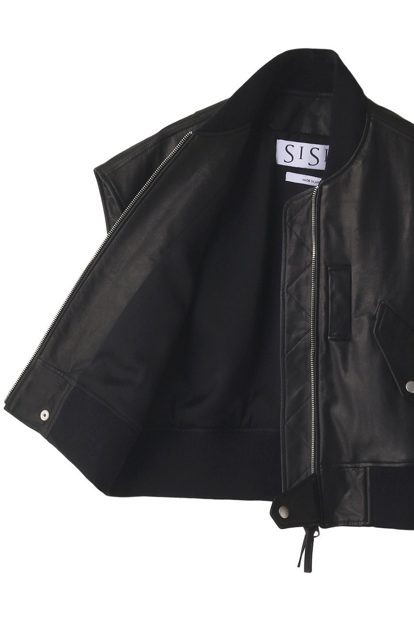 【シシ/sisii】のL-2B ベスト 人気、トレンドファッション・服の通販 founy(ファニー) 　ファッション　Fashion　レディースファッション　Fashion for Women　アウター　Coat / Outerwear Collection　レディースジャケット・軽アウター　Jackets　なめらか　Smooth, Silky Texture　クール　Cool, Chic　ショート　Short, Short Length　ジャケット　Jacket, Outerwear　トレンド　Trend, Trending Now　ベスト　Vest, Waistcoat　新作・新入荷　New Arrivals / New In　other-6|ID: prp329100003169327 ipo3291000000032967594