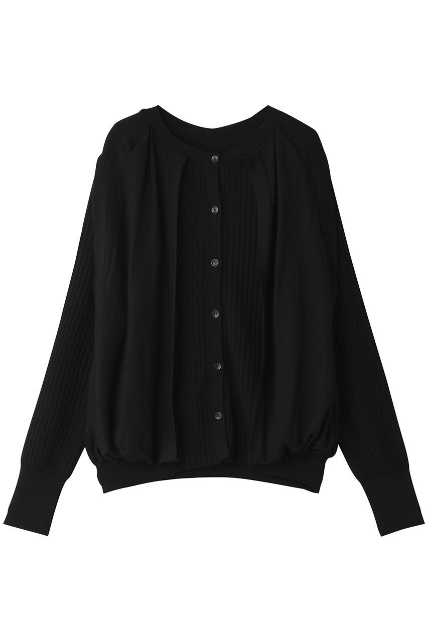 【アドーア/ADORE】のケープニット インテリア・キッズ・メンズ・レディースファッション・服の通販 founy(ファニー) 　ファッション　Fashion　レディースファッション　WOMEN　トップス・カットソー　Tops/Tshirt　ニット　Knit Tops　プルオーバー　Pullover　カーディガン　Cardigan　ドッキング　Docking　バルーン　Balloon　ブラウジング　Browsing　ベーシック　Basic　再入荷　Restock/Back In Stock/Re Arrival　ブラック|ID: prp329100003169340 ipo3291000000029466089