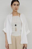 【ガリャルダガランテ/GALLARDAGALANTE】のハーフスリーブシャツ 人気、トレンドファッション・服の通販 founy(ファニー) ファッション Fashion レディースファッション Fashion for Women トップス・カットソー Cut & Sew Tops シャツ・ブラウス・オフィスカジュアル Elegant Blouses & Button-Ups 2026年 2026 ショート Short, Short Length スリーブ Sleeve, Long Sleeve / Short Sleeve ロング Long, Long-Length 夏 Summer 春 Spring S/S・春夏 SS, Spring/Summer, Warm Season thumbnail ホワイト|ID: prp329100003169353 ipo3291000000036058059