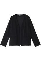 【スリー ドッツ/three dots】のCドレス スキューバ ノーカラージャケット 人気、トレンドファッション・服の通販 founy(ファニー) ファッション Fashion レディースファッション Fashion for Women アウター Coat / Outerwear Collection レディースジャケット・軽アウター Jackets ノーカラージャケット / シンプル上品コーデ Collarless Jackets ワンピース Dresses フォーマル・パーティードレス・結婚式用ドレス Elegant & Casual Dresses ジャケット Jacket, Outerwear ストレッチ Stretch, Stretchy Fabric ドレス Dress, One-Piece エレガント 上品 Elegant 旅行 Travel thumbnail ブラック|ID: prp329100003173808 ipo3291000000032960576