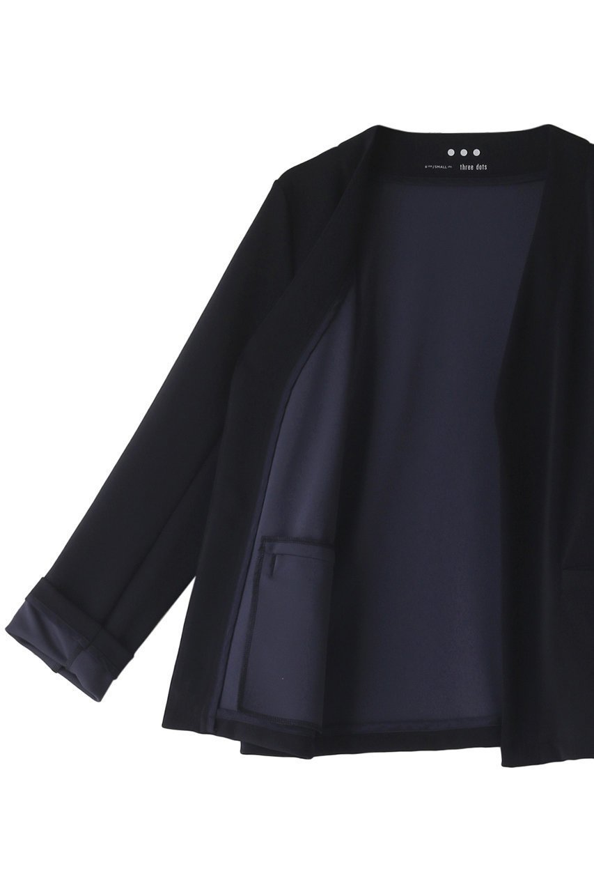 【スリー ドッツ/three dots】のCドレス スキューバ ノーカラージャケット 人気、トレンドファッション・服の通販 founy(ファニー) 　ファッション　Fashion　レディースファッション　Fashion for Women　アウター　Coat / Outerwear Collection　レディースジャケット・軽アウター　Jackets　ノーカラージャケット / シンプル上品コーデ　Collarless Jackets　ワンピース　Dresses　フォーマル・パーティードレス・結婚式用ドレス　Elegant & Casual Dresses　ジャケット　Jacket, Outerwear　ストレッチ　Stretch, Stretchy Fabric　ドレス　Dress, One-Piece　エレガント 上品　Elegant　旅行　Travel　other-6|ID: prp329100003173808 ipo3291000000032960603