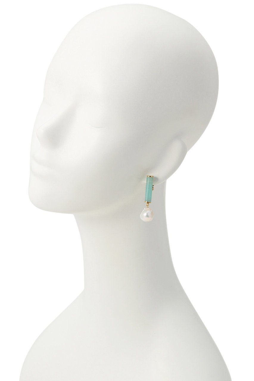 【アデル ビジュー/ADER bijoux】のGEM ストーンパールイヤリング 人気、トレンドファッション・服の通販 founy(ファニー) 　ファッション　Fashion　レディースファッション　Fashion for Women　ジュエリー　Jewelry　ファッションリング　Fashion Rings　イヤリング・フープ・ドロップタイプ　Hoop, Drop & Clip Earrings　おすすめ　Recommended / Our Picks　イヤリング　Earrings　シンプル　Simple, Minimal　デニム　Denim, Jeans Material　パール　Pearl, Pearl Accent　フェミニン　Feminine, Girly　リュクス　Luxury, Elegant, High-End, Chic　エレガント 上品　Elegant　other-2|ID: prp329100003173857 ipo3291000000035785265
