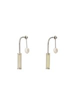 【アデル ビジュー/ADER bijoux】のGEM 2way パールピアス シルバー×レモンクオーツ|ID: prp329100003173859 ipo3291000000035985090