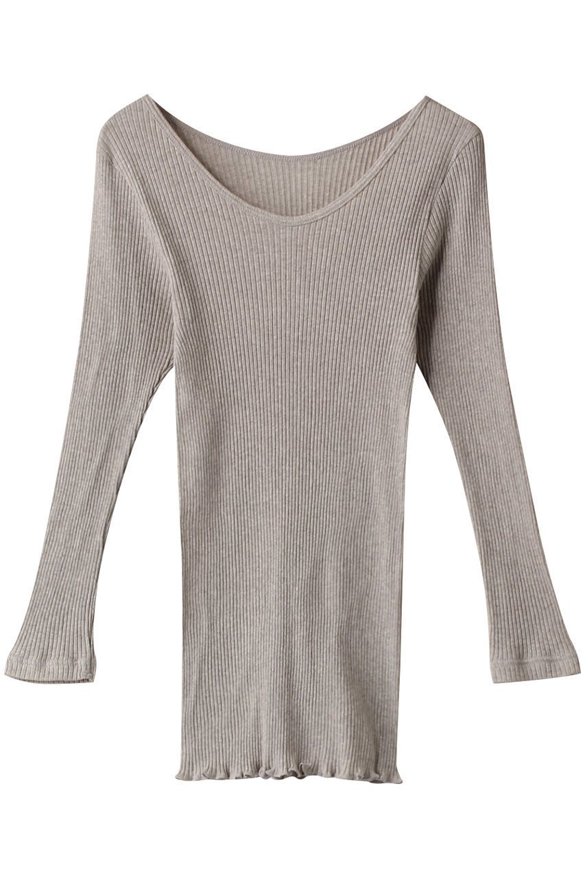 【ナナデコール/nanadecor】のナナリブロングTシャツ インテリア・キッズ・メンズ・レディースファッション・服の通販 founy(ファニー) 　ファッション　Fashion　レディースファッション　Fashion for Women　トップス・カットソー　Cut & Sew Tops　シャツ・ブラウス・オフィスカジュアル　Elegant Blouses & Button-Ups　ロングTシャツ・Tシャツ　Longline T-Shirts & Tees　カットソー・ベーシックTシャツ　Cut-and-Sewn Tops / Stretch Tees & Basics　インナー　Innerwear　シンプル　Simple, Minimal　スリーブ　Sleeve, Long Sleeve / Short Sleeve　フィット　Fit, Slim Fit　ベーシック　Basic, Essential　ロング　Long, Long-Length　再入荷　Restock / Back in Stock　グレー|ID: prp329100003173882 ipo3291000000033245640