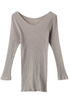 【ナナデコール/nanadecor】のナナリブロングTシャツ グレー|ID: prp329100003173882 ipo3291000000037004001