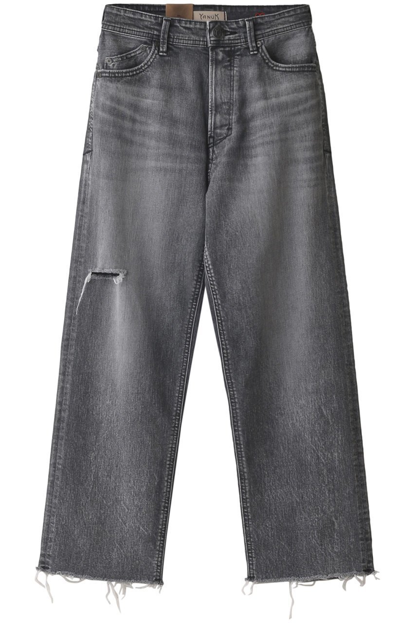 【ヤヌーク/YANUK】の金子綾×YANUK ボーイズ クロップド インテリア・キッズ・メンズ・レディースファッション・服の通販 founy(ファニー) 　ファッション　Fashion　レディースファッション　Fashion for Women　パンツ　Pants & Trousers　デニムパンツ・ジーンズ・美脚デニム　Denim Jeans & Pants　クラッシュ　Distressed, Crashed Style　クロップド　Cropped, Short Length　ストレッチ　Stretch, Stretchy Fabric　デニム　Denim, Jeans Material　ハイライズ　High Rise, High Waist　ボーイズ　Boyish, Boy Style　メンズ　Men's, Menswear　エレガント 上品　Elegant　クラッシュドユーズドブラック|ID: prp329100003176732 ipo3291000000036577901