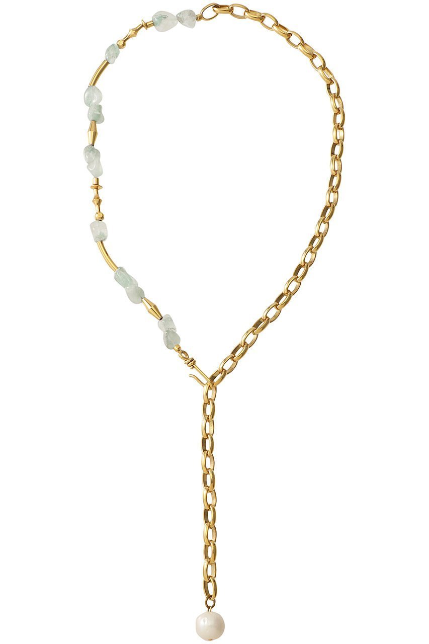 【アデル ビジュー/ADER bijoux】のGEM ストーン チェーンミックスラリエット 人気、トレンドファッション・服の通販 founy(ファニー) 　ファッション　Fashion　レディースファッション　Fashion for Women　ジュエリー　Jewelry　ネックレス　Necklaces & Pendants　ストーン　Stone, Gem-Like　チェーン　Chain, Chain Strap　ネックレス　Necklace, Pendant Necklace　パール　Pearl, Pearl Accent　エレガント 上品　Elegant　 other-1|ID: prp329100003176735 ipo3291000000035445652
