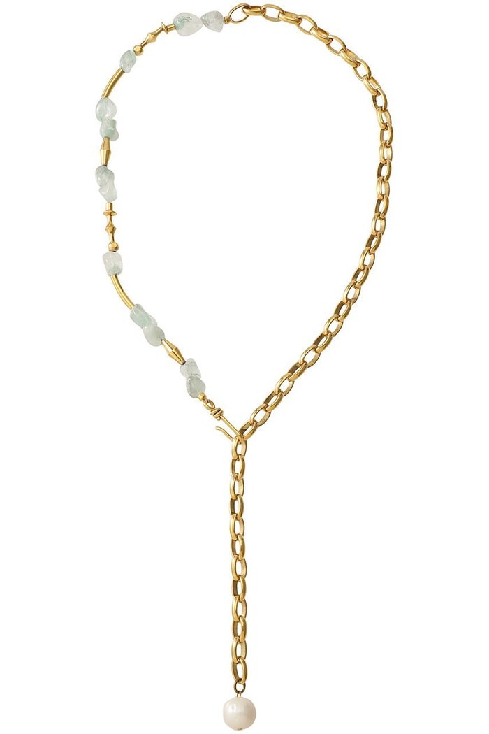 【アデル ビジュー/ADER bijoux】のGEM ストーン チェーンミックスラリエット インテリア・キッズ・メンズ・レディースファッション・服の通販 founy(ファニー) https://founy.com/ ファッション Fashion レディースファッション Fashion for Women ジュエリー Jewelry ネックレス Necklaces & Pendants ストーン Stone, Gem-Like チェーン Chain, Chain Strap ネックレス Necklace, Pendant Necklace パール Pearl, Pearl Accent エレガント 上品 Elegant |ID: prp329100003176735 ipo3291000000036174295