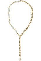 【アデル ビジュー/ADER bijoux】のGEM ストーン チェーンミックスラリエット ゴールド×フローライト|ID: prp329100003176735 ipo3291000000036174296