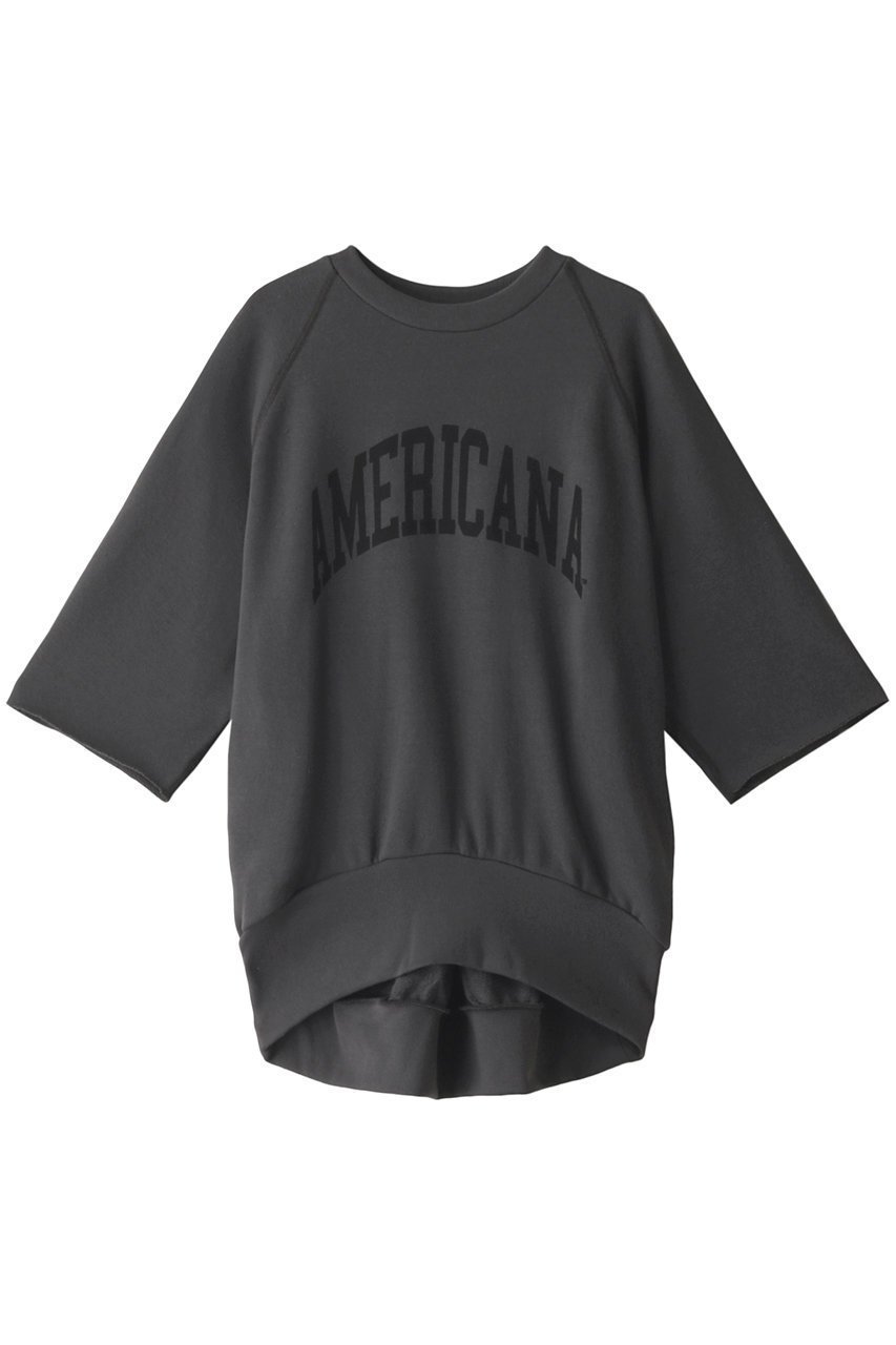 【アメリカーナ/Americana】の【ELLE SHOP限定】カットオフスリーブロゴスウェット 人気、トレンドファッション・服の通販 founy(ファニー) 　ファッション　Fashion　レディースファッション　WOMEN　トップス・カットソー　Tops/Tshirt　シャツ/ブラウス　Shirts/Blouses　パーカ　Sweats　ロング / Tシャツ　T-Shirts　スウェット　Sweat　カットソー　Cut and Sewn　カットオフ　ショート　スウェット　スリーブ　フロント　リラックス　 other-1|ID: prp329100003176741 ipo3291000000021681340
