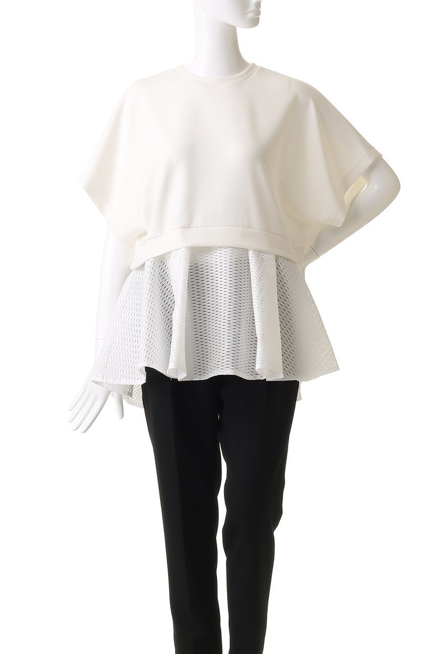 【アドーア/ADORE】のマットストレッチダンボールカットソー 人気、トレンドファッション・服の通販 founy(ファニー) 　ファッション　Fashion　レディースファッション　Fashion for Women　トップス・カットソー　Cut & Sew Tops　シャツ・ブラウス・オフィスカジュアル　Elegant Blouses & Button-Ups　ロングTシャツ・Tシャツ　Longline T-Shirts & Tees　カットソー・ベーシックTシャツ　Cut-and-Sewn Tops / Stretch Tees & Basics　カットソー　Cut and Sewn Top　ショート　Short, Short Length　ストレッチ　Stretch, Stretchy Fabric　スリーブ　Sleeve, Long Sleeve / Short Sleeve　ペプラム　Peplum, Flared Hem　メッシュ　Mesh, Net Fabric　再入荷　Restock / Back in Stock　other-2|ID: prp329100003181834 ipo3291000000032989422