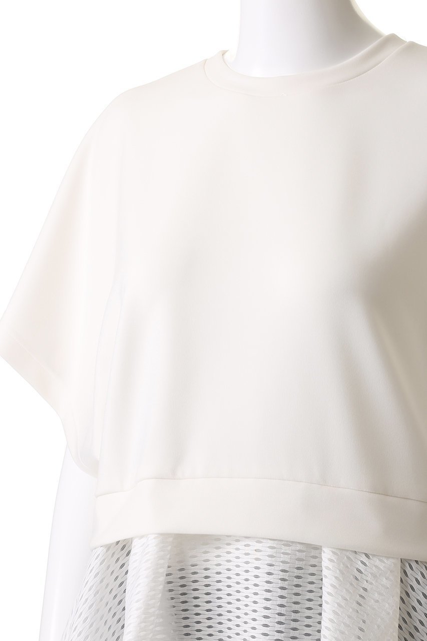 【アドーア/ADORE】のマットストレッチダンボールカットソー 人気、トレンドファッション・服の通販 founy(ファニー) 　ファッション　Fashion　レディースファッション　Fashion for Women　トップス・カットソー　Cut & Sew Tops　シャツ・ブラウス・オフィスカジュアル　Elegant Blouses & Button-Ups　ロングTシャツ・Tシャツ　Longline T-Shirts & Tees　カットソー・ベーシックTシャツ　Cut-and-Sewn Tops / Stretch Tees & Basics　カットソー　Cut and Sewn Top　ショート　Short, Short Length　ストレッチ　Stretch, Stretchy Fabric　スリーブ　Sleeve, Long Sleeve / Short Sleeve　ペプラム　Peplum, Flared Hem　メッシュ　Mesh, Net Fabric　再入荷　Restock / Back in Stock　other-5|ID: prp329100003181834 ipo3291000000032989425