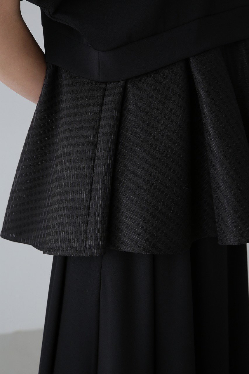 【アドーア/ADORE】のマットストレッチダンボールカットソー 人気、トレンドファッション・服の通販 founy(ファニー) 　ファッション　Fashion　レディースファッション　Fashion for Women　トップス・カットソー　Cut & Sew Tops　シャツ・ブラウス・オフィスカジュアル　Elegant Blouses & Button-Ups　ロングTシャツ・Tシャツ　Longline T-Shirts & Tees　カットソー・ベーシックTシャツ　Cut-and-Sewn Tops / Stretch Tees & Basics　カットソー　Cut and Sewn Top　ショート　Short, Short Length　ストレッチ　Stretch, Stretchy Fabric　スリーブ　Sleeve, Long Sleeve / Short Sleeve　ペプラム　Peplum, Flared Hem　メッシュ　Mesh, Net Fabric　other-4|ID: prp329100003181834 ipo3291000000033669047
