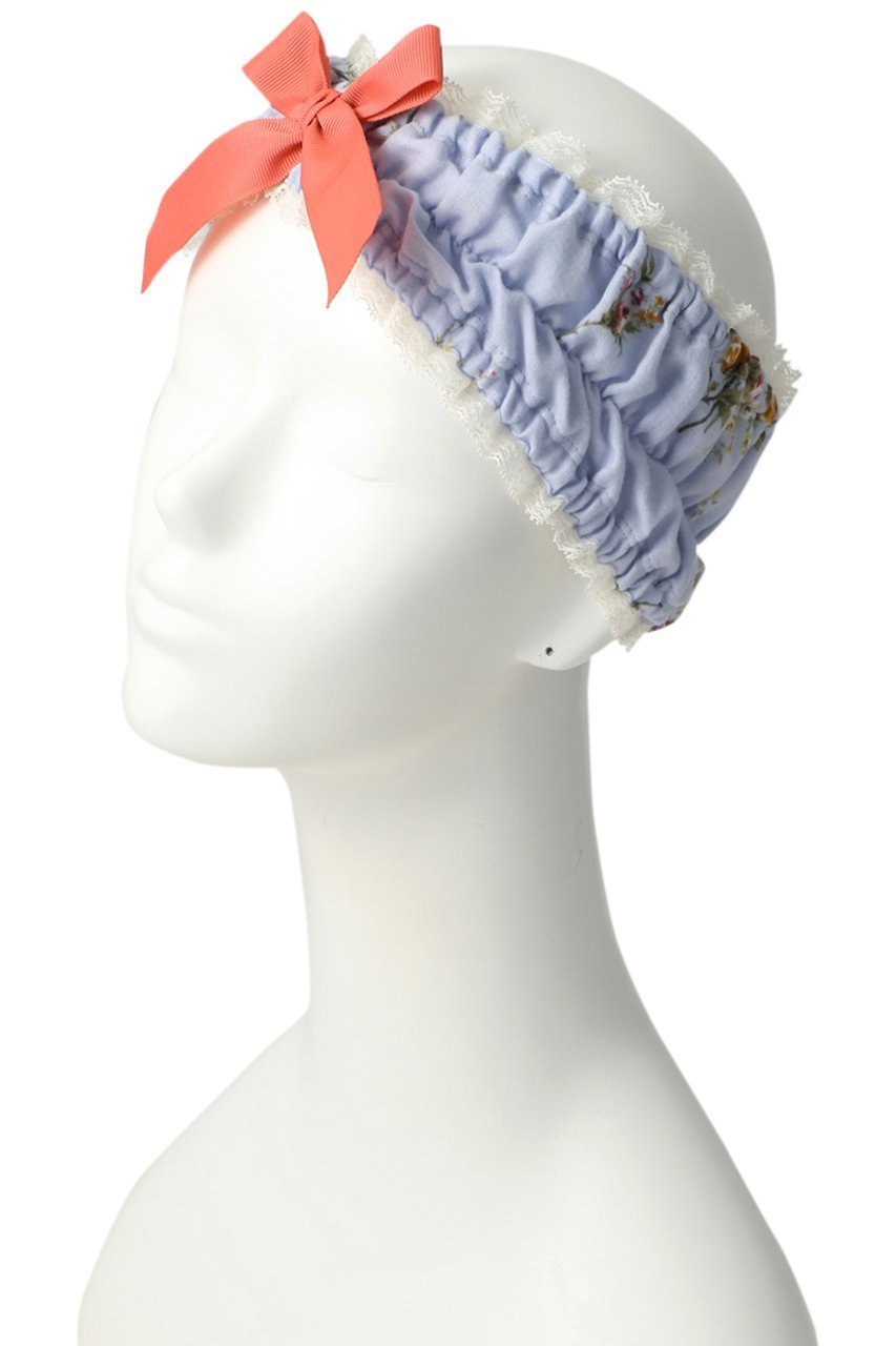 【イクコ/IKUKO】のダブルガーゼ花柄プリントターバン 人気、トレンドファッション・服の通販 founy(ファニー) 　ファッション　Fashion　レディースファッション　Fashion for Women　シュシュ&ヘアアクセ/ヘアアレンジ　Scrunchies & Hair Accessories　アクセサリー　Fashion Accessories　ターバン　Turban, Headband　ダブル　Double, Double-Breasted　フェミニン　Feminine, Girly　プリント　Print, Printed Pattern　リボン　Ribbon, Bow　リラックス　Relax, Relaxed Fit　レース　Lace, Lace Fabric　エレガント 上品　Elegant　other-2|ID: prp329100003183595 ipo3291000000032864106