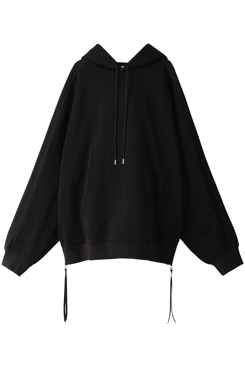 【メゾンスペシャル/MAISON SPECIAL】の【UNISEX】ヘビースウェット プライムオーバーサイドZIP HOODY インテリア・キッズ・メンズ・レディースファッション・服の通販 founy(ファニー) 　ファッション　Fashion　レディースファッション　WOMEN　トップス・カットソー　Tops/Tshirt　シャツ/ブラウス　Shirts/Blouses　パーカ　Sweats　ロング / Tシャツ　T-Shirts　スウェット　Sweat　カットソー　Cut and Sewn　ユニセックス　Unisex　シンプル　Simple　ジップ　Zip　スリット　Slit　リボン　Ribbon　BLK(ブラック)|ID: prp329100003188263 ipo3291000000029974752